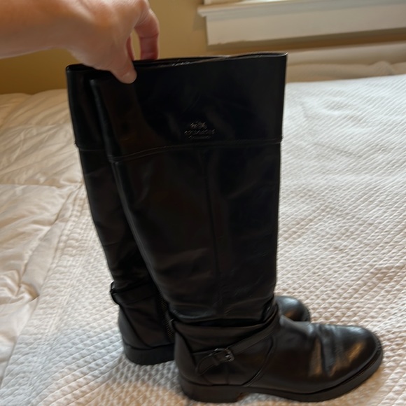 Coach boots - black size 7.5B - Picture 2 of 16